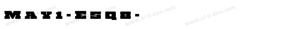May1-E5q8字体转换