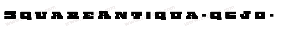 SquareAntiqua-q6J0字体转换