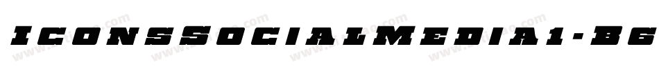 IconsSocialMedia1-B6V3字体转换