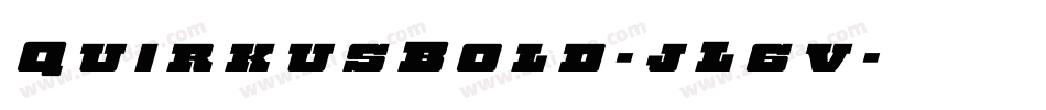 QuirkusBold-jL6v字体转换