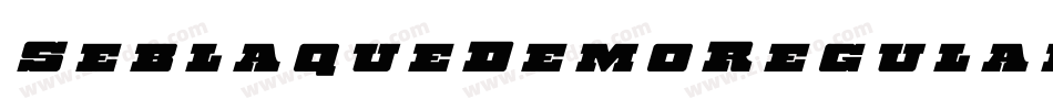 SeblaqueDemoRegular-l6v5字体转换