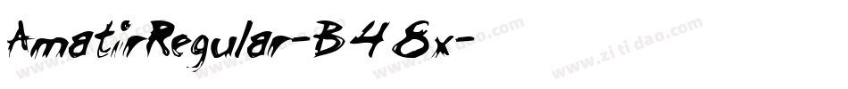 AmatirRegular-B48x字体转换