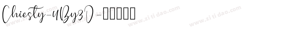 Chiesty-4By3D字体转换