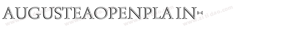 AugusteaOpenPlain字体转换