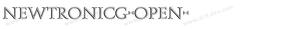 NewtronICG-Open字体转换
