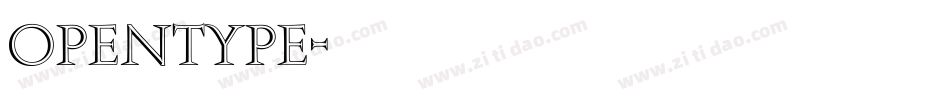 OpenType字体转换
