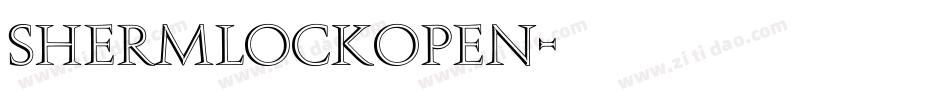 ShermlockOpen字体转换
