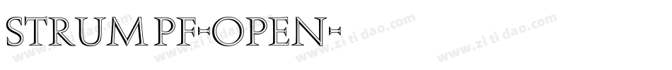 Strumpf-Open字体转换