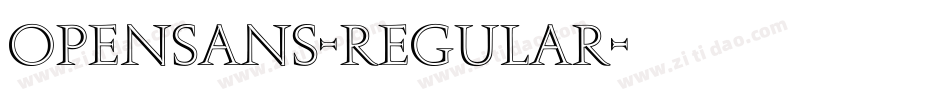 opensans-regular字体转换