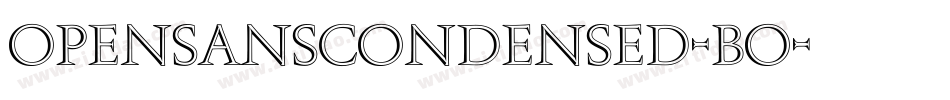opensanscondensed-bo字体转换