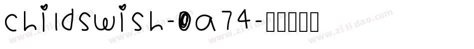 Childswish-oA74字体转换