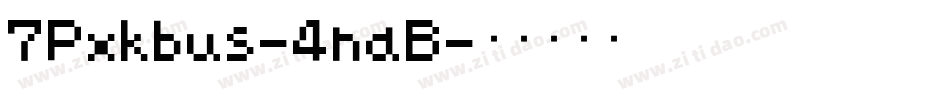 7Pxkbus-4naB字体转换