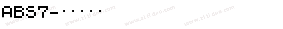 ABS7字体转换