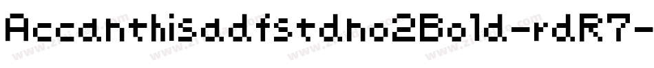 Accanthisadfstdno2Bold-rdR7字体转换