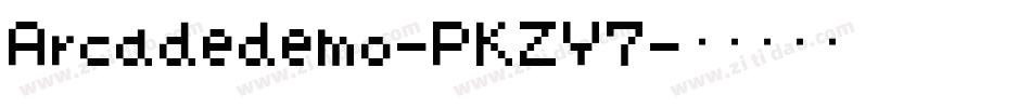 Arcadedemo-PKZY7字体转换