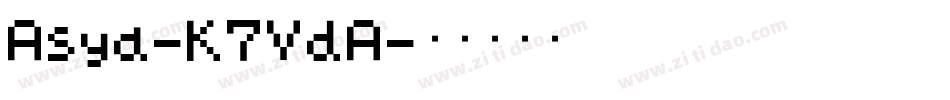 Asya-K7VdA字体转换