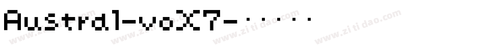 Austral-voX7字体转换