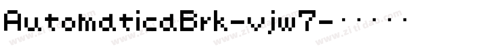 AutomaticaBrk-vjw7字体转换