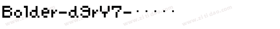 Bolder-d9rY7字体转换