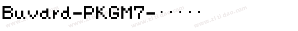 Buvard-PKGM7字体转换
