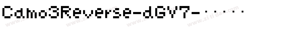 Camo3Reverse-dGV7字体转换