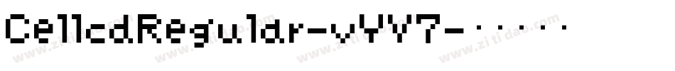 CellcdRegular-vYV7字体转换
