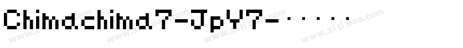Chimachima7-JpY7字体转换