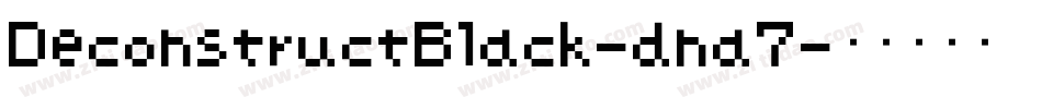 DeconstructBlack-dna7字体转换