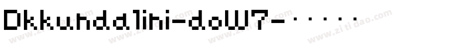 Dkkundalini-doW7字体转换