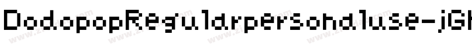 DodopopRegularpersonaluse-jGK7字体转换