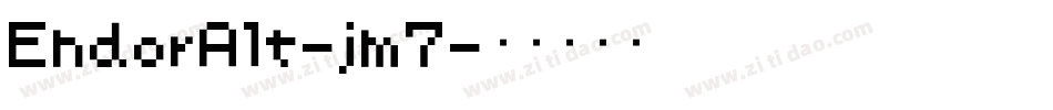 EndorAlt-jm7字体转换