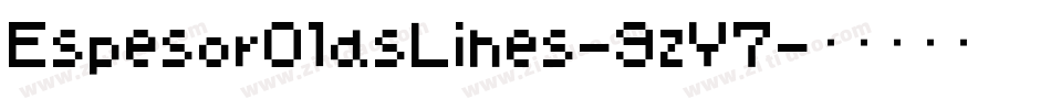 EspesorOlasLines-9zY7字体转换