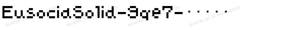 EusociaSolid-9qe7字体转换