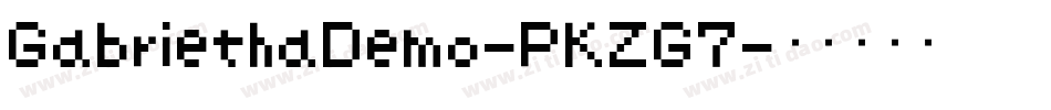 GabriethaDemo-PKZG7字体转换