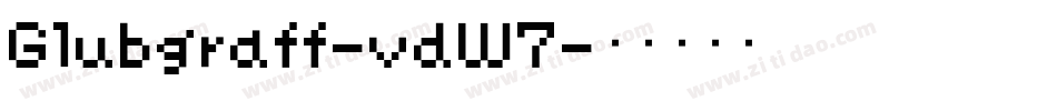 Glubgraff-vdW7字体转换