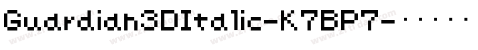 Guardian3DItalic-K7BP7字体转换