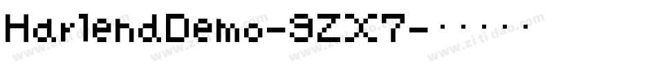 HarlendDemo-9ZX7字体转换