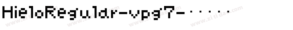 HieloRegular-vpg7字体转换