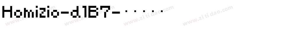 Homizio-dlB7字体转换