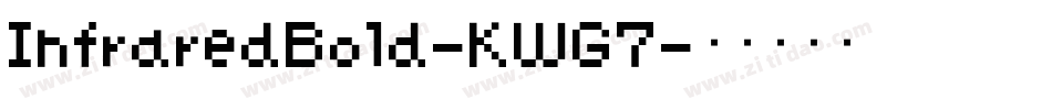 InfraredBold-KWG7字体转换