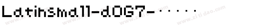 Latinsmall-dOG7字体转换