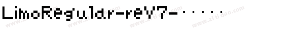 LimoRegular-reV7字体转换
