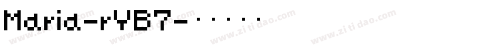 Maria-rYB7字体转换