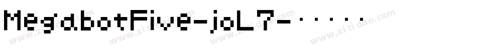 MegabotFive-joL7字体转换
