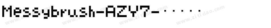 Messybrush-AZY7字体转换
