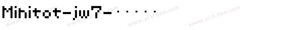 Minitot-jw7字体转换