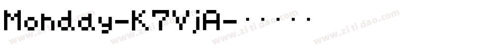 Monday-K7VjA字体转换