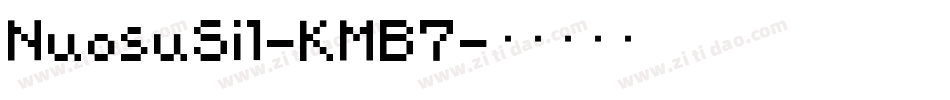 NuosuSil-KMB7字体转换