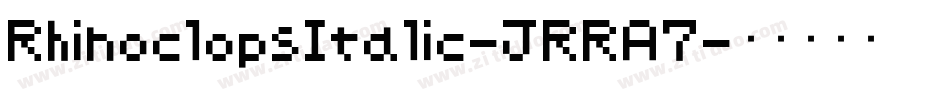 RhinoclopsItalic-JRRA7字体转换