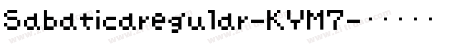 Sabaticaregular-KYM7字体转换